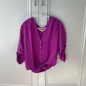 Amanda Uprichard purple blouse, size P
